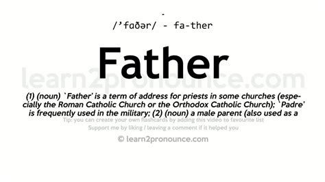 tradução father|father meaning in english.